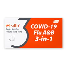Load image into Gallery viewer, iHealth Flu A&B/COVID-19 3-in-1 Rapid Test