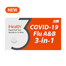 Load image into Gallery viewer, iHealth Flu A&B/COVID-19 3-in-1 Rapid Test