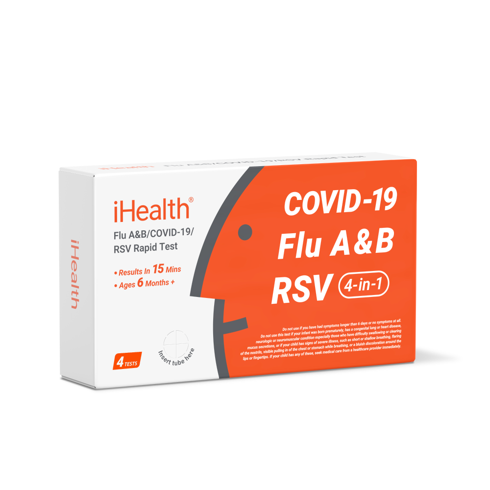RSV/COVID-19/Flu A&B 4-in-1 Rapid Test (4 Tests)