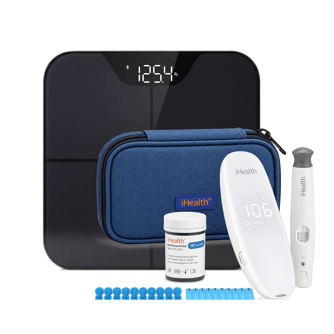 Gluco+ Smart Glucose Monitor and Nexus Pro Smart Scale Bundle