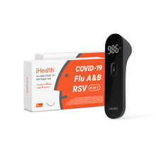 Load image into Gallery viewer, 4-in-1 Family Pack (10 Tests) and No-Touch Thermometer Bundle
