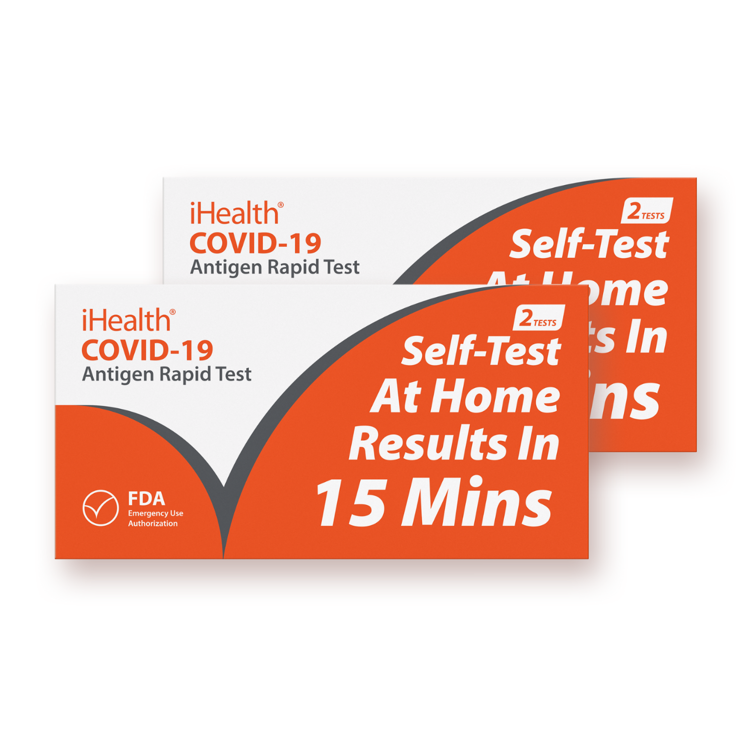 iHealth COVID-19 Antigen Rapid Test 2 Packs Bundle (4 Tests in total)