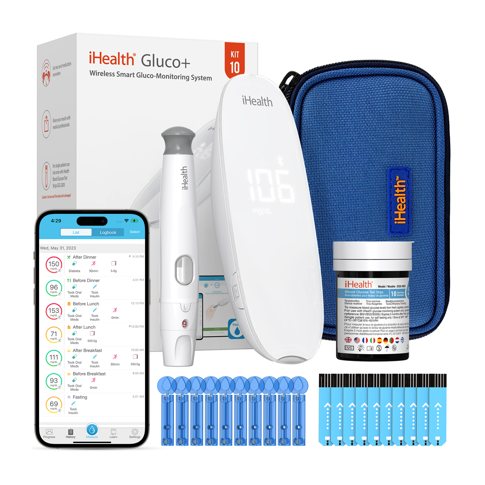 iHealth Gluco+ Wireless Smart Glucose Monitor