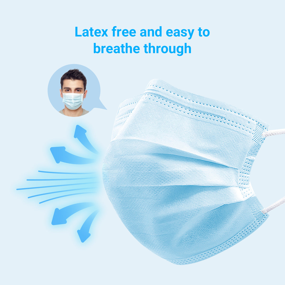 Livocare Disposable Ear-Loop Face Mask