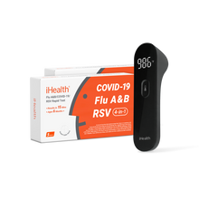 Load image into Gallery viewer, 4-in-1 Family Pack (10 Tests) and PT3 No-Touch Thermometer Bundle
