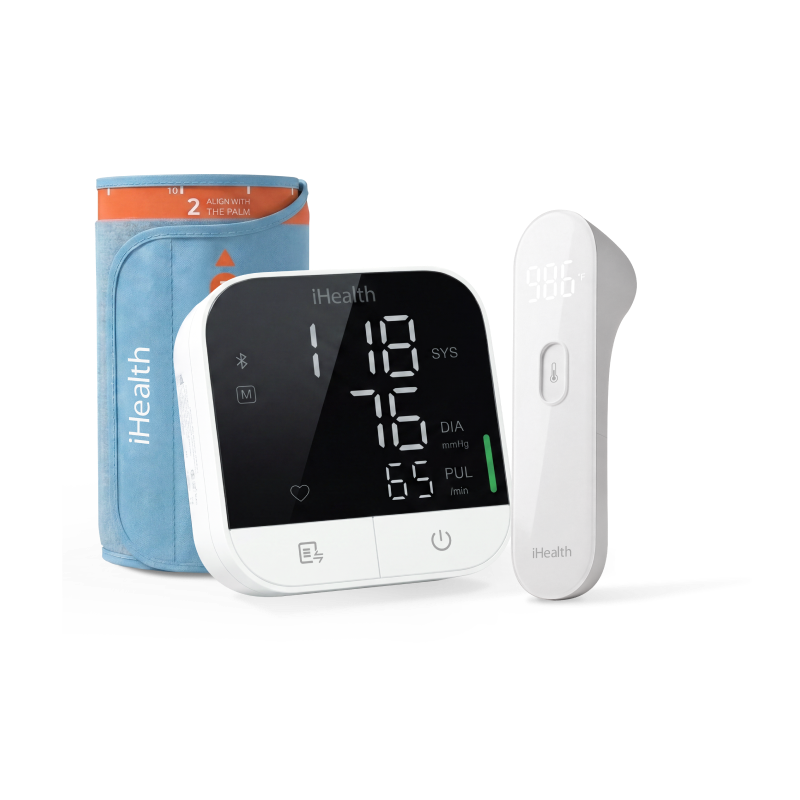 Track Pro Blood Pressure Monitor and PT3 No-Touch Thermometer Bundle