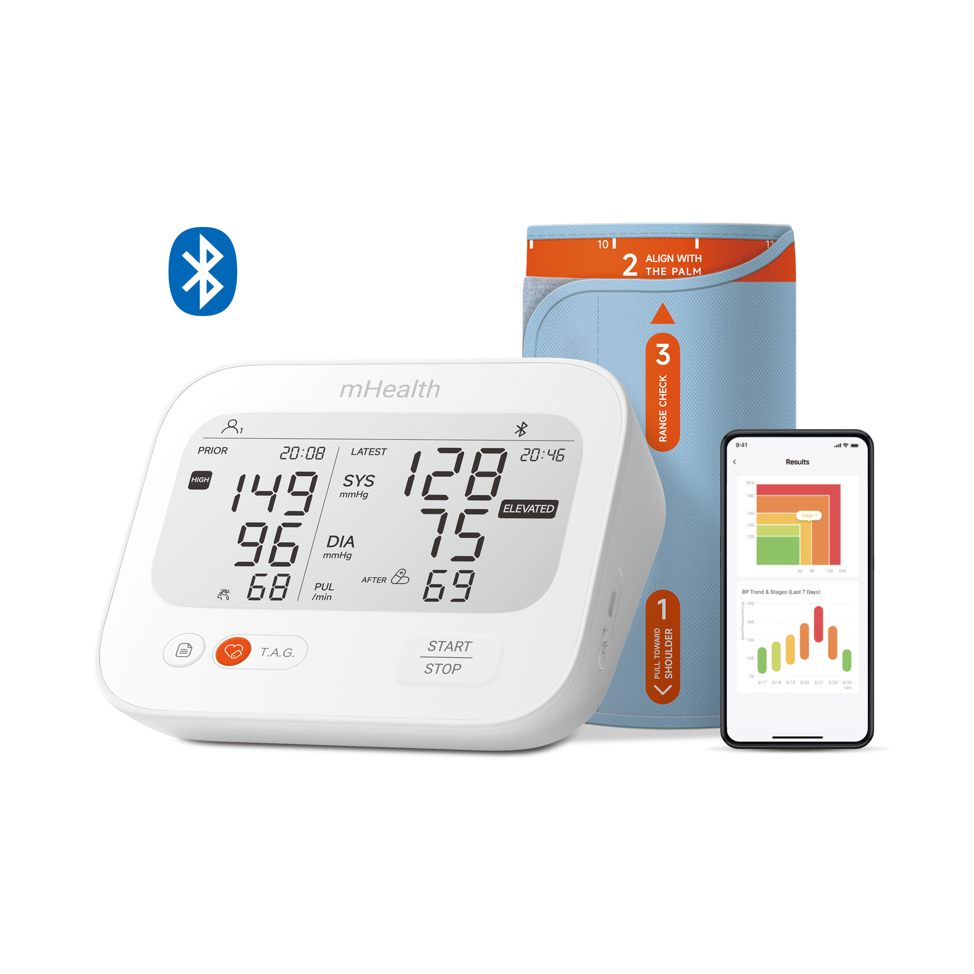 mHealth Connected Blood Pressure Monitor