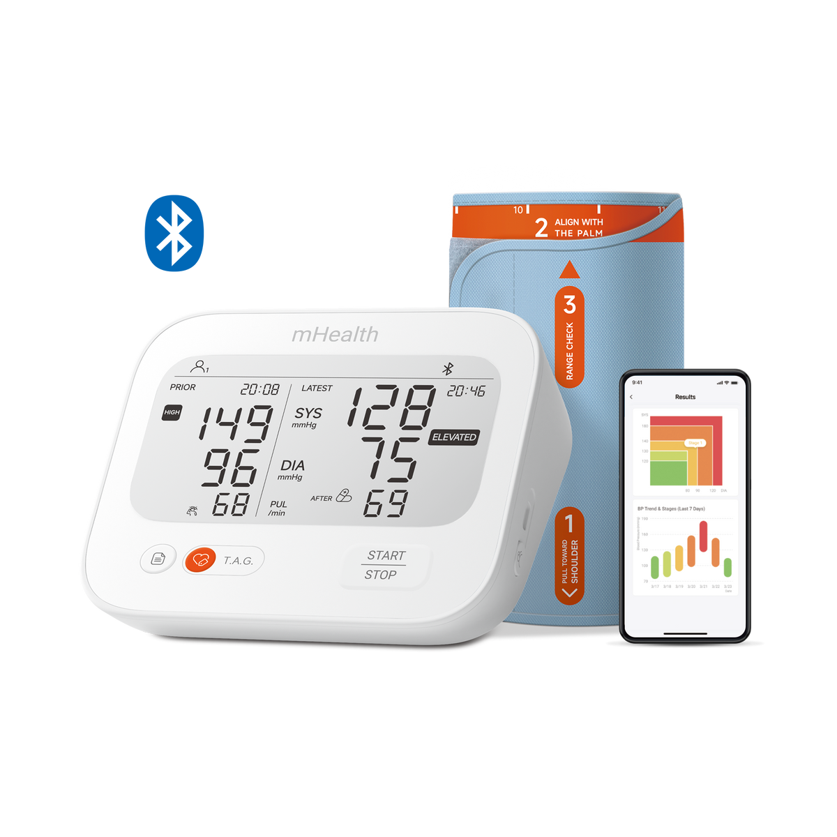 mHealth Connected Blood Pressure Monitor