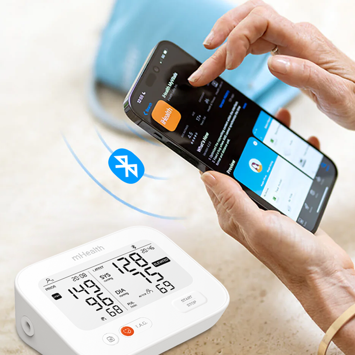 mHealth Connected Blood Pressure Monitor