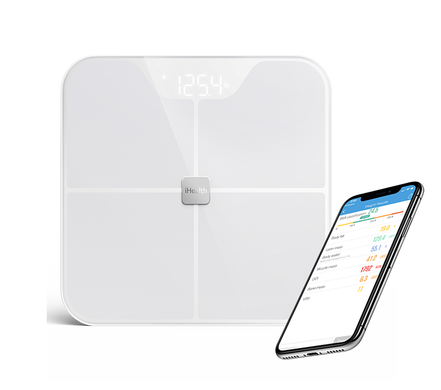 iHealth Nexus Body Fat Scale Smart BMI Scale Digital Bathroom Bluetooth Weight