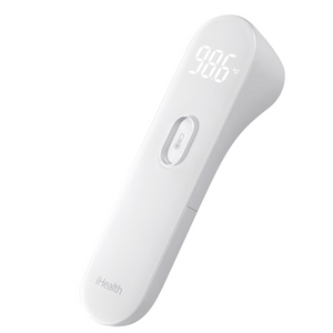 iHealth PT3 non-contact infrared forehead thermometer on white background